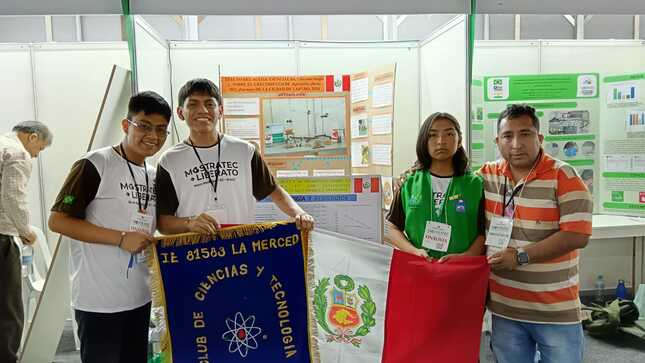 I.E La Merced de Laredo triunfa en feria internacional de ciencias