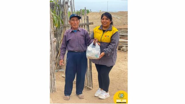 Entrega de alimentos a los integrantes del Programa Vaso de Leche, correspondiente al mes de noviembre