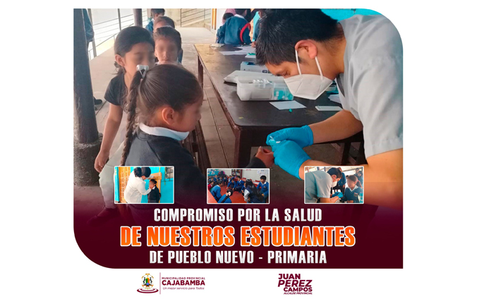 Compromiso por la salud de nuestros estudiantes de Pueblo Nuevo - Nivel Primario