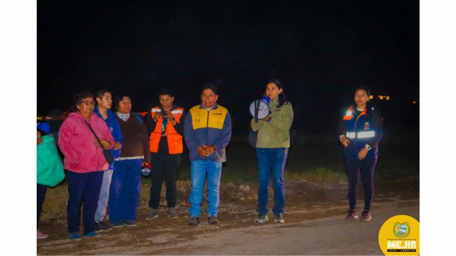 Mejía participó activamente del Simulacro Nacional Multipeligro de Sismo y Tsunami 2024