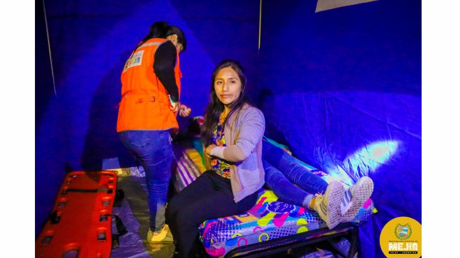 Mejía participó activamente del Simulacro Nacional Multipeligro de Sismo y Tsunami 2024