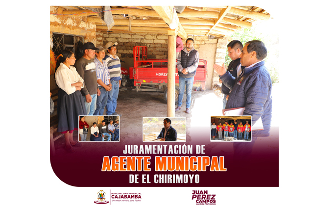 Juramentación de agente municipal de El Chirimoyo