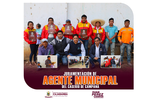 Juramentación de Agente Municipal caserío de Campana
