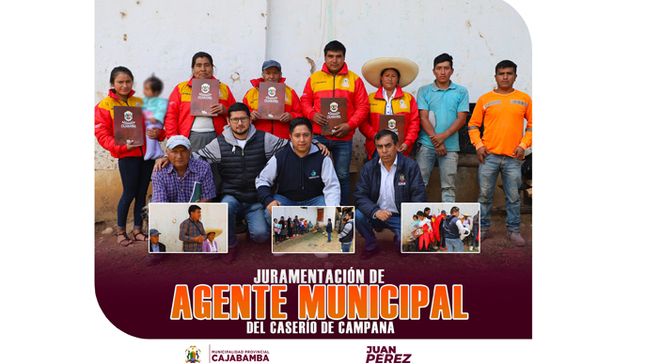 Juramentación de Agente Municipal caserío de Campana 