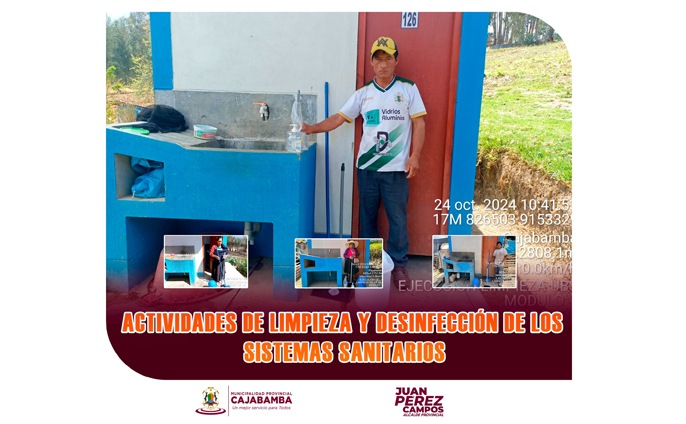 ¡Actividades de limpieza y desinfección en Machacuay!