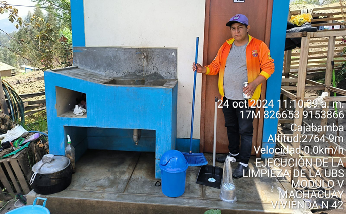 ¡Actividades de limpieza y desinfección en Machacuay!