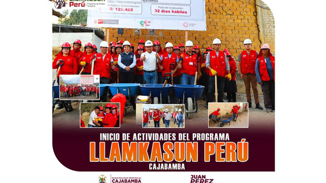 Inicio de actividades del programa LLAMKASUN PERÚ