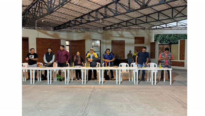 Imágenes del agasajo y compartir por el día del trabajador de construcción civil que se desarrolló en las instalaciones del SUM-Mejía