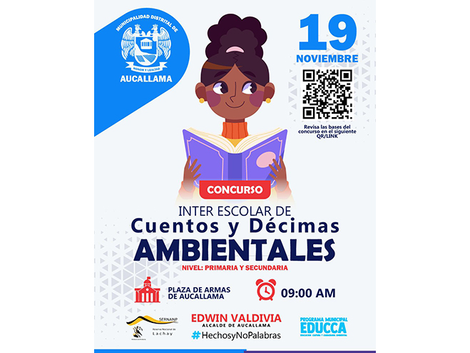 Concurso interescolar de cuentos y décimas con temática ambiental