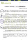 Vista preliminar de documento Acuerdo de Concejo N° 021-2024-MDG