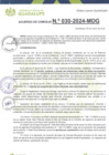 Vista preliminar de documento Acuerdo de Concejo N° 030-2024-MDG