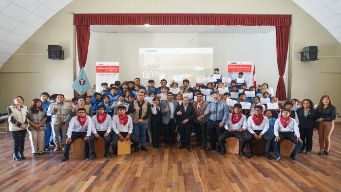 Arequipa: más de 50 estudiantes de la Gran Unidad Escolar Mariano Melgar aprendieron quechua de manera gratuita gracias al Mincul