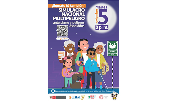 Simulacro Nacional Multipeligro ante Sismo y Peligros Asociados