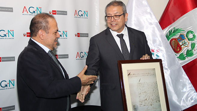 Archivo General de la Nación certificó documento bicentenario del Poder Judicial