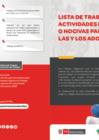 Vista preliminar de documento Diptico - Lista de trabajos y actividades peligrosas o nocivas para las y los adolescentes