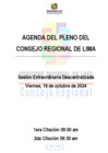 Vista preliminar de documento AGENDA DE SESIÓN DE CONSEJO REGIONAL N° 028-2024-CR/GRL