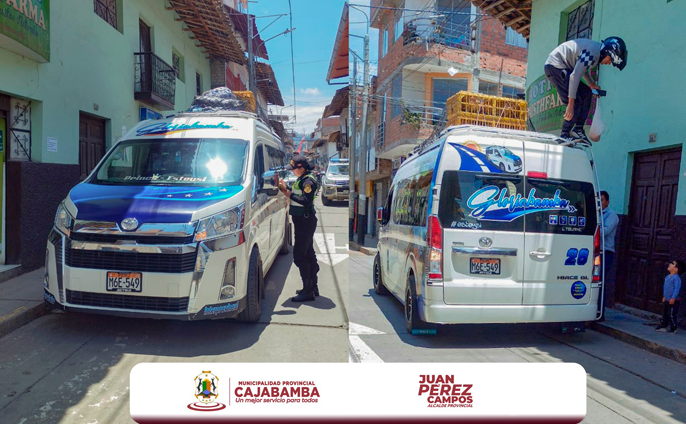 Orden y seguridad en el tránsito de Cajabamba
