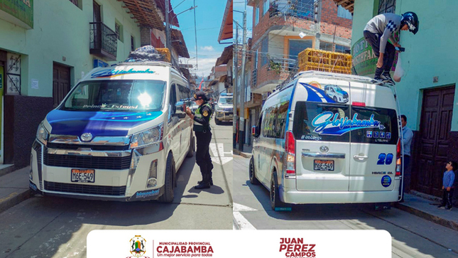 Orden y seguridad en el tránsito de Cajabamba