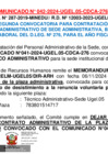Vista preliminar de documento COMUNICADO N°042-2024-UGEL.05-CDCA-276 - DEJAR SIN EFECTO PROCESO DE CONTRATACIÓN DL 276 - PLAZA TÉCNICO ADMINISTRATIVO - SEDE