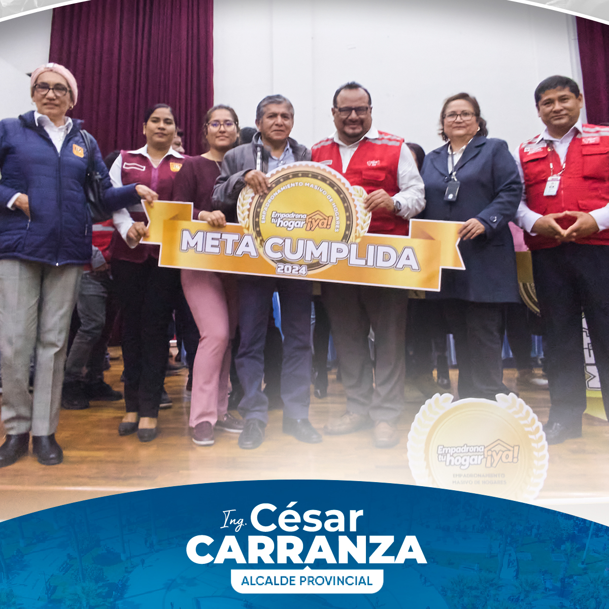 La Municipalidad Provincial de Chincha, a través de la Subgerencia de Servicios y Programas Sociales, participó en la ceremonia de clausura del empadronamiento masivo 2024 en Ica, organizada por el MIDIS. Gracias a la eficaz gestión de recursos del alcalde Carranza y al esfuerzo del equipo técnico, Chincha no solo cumplió con la meta inicial de 9,529 familias empadronadas, sino que alcanzó un total de 9,700 familias registradas.
Este logro permitirá que todas estas familias accedan a los diversos servicios y programas sociales ofrecidos por el gobierno, como JUNTOS, PENSIÓN 65 y BECA 18, mejorando significativamente su calidad de vida.