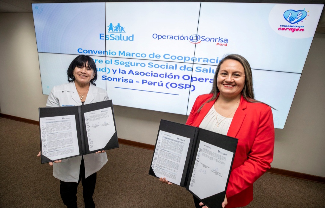 EsSalud firma convenio con Operación Sonrisa Perú para cirugías reconstructivas a pacientes con labio fisurado y paladar hendido en Piura