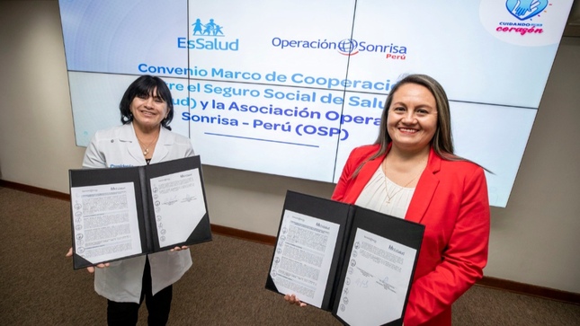 EsSalud firma convenio con Operación Sonrisa Perú para cirugías reconstructivas a pacientes con labio fisurado y paladar hendido en Piura