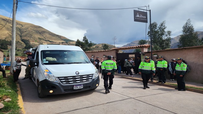 Operativo de control en Cusipata para la Seguridad Vial