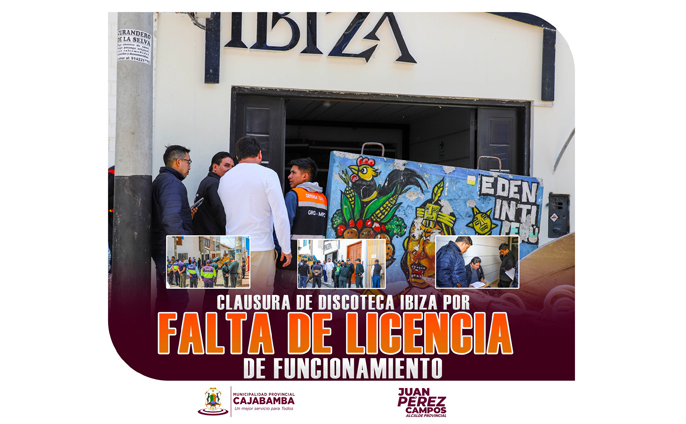 MPC clausura discoteca Ibiza por falta de licencia de funcionamiento