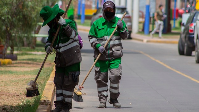  jornada de limpieza en la Av. La Paz y la Av. Túpac Amaru