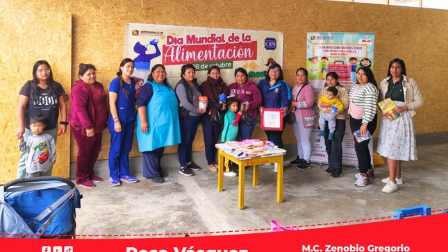 RIS Chilca Mala realiza sesiones demostrativas para prevenir anemia en la I.E. Inicial San Marcos de la Aguada