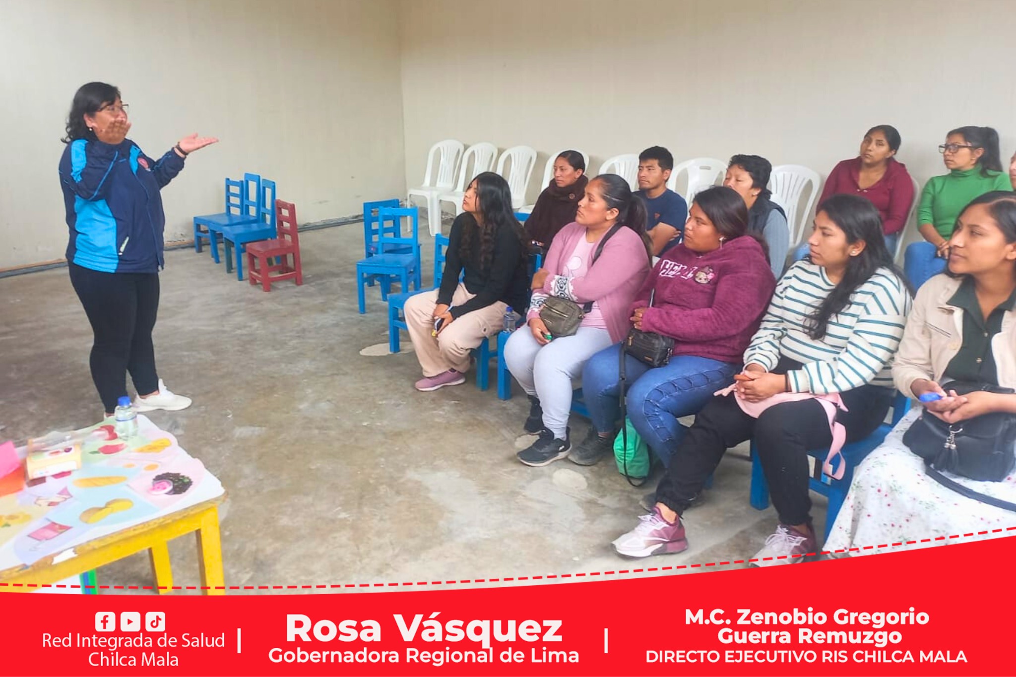 RIS Chilca Mala realiza sesiones demostrativas para prevenir anemia en la I.E. Inicial San Marcos de la Aguada