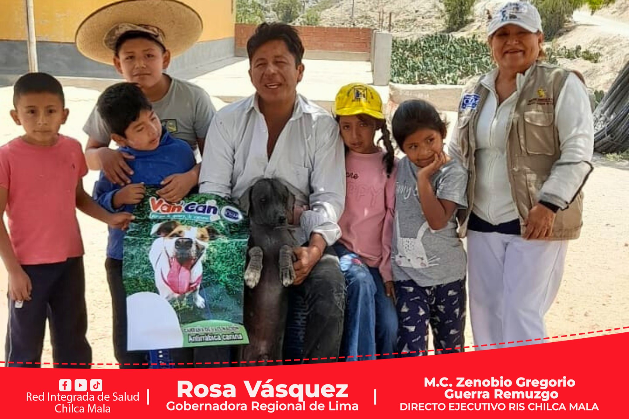 RIS Chilca Mala continua campaña de Vacunación Antirrábica Gratuita Van Can 2024