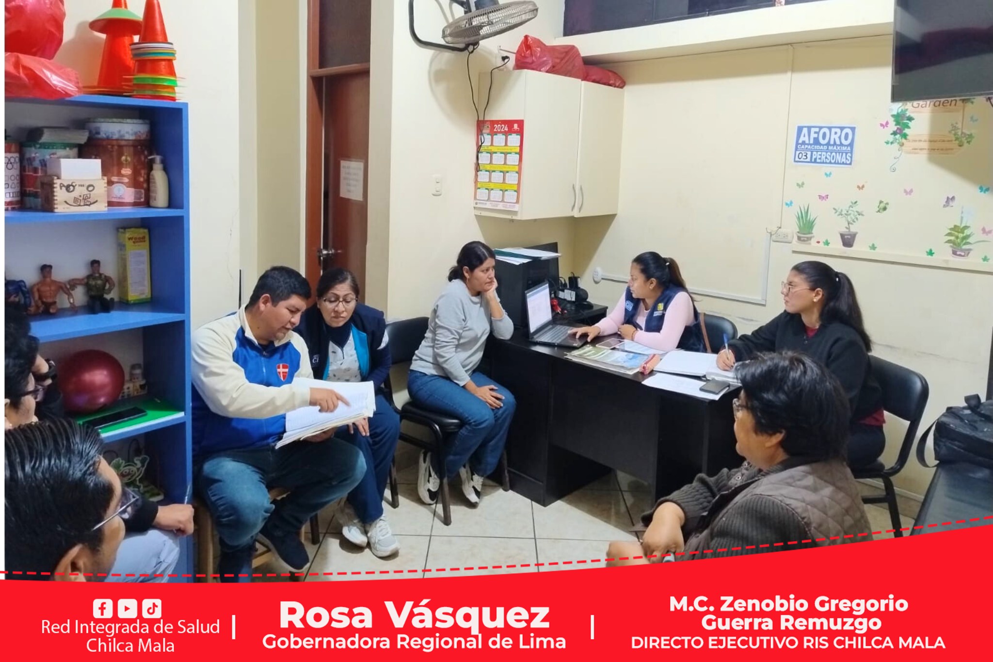 RIS Chilca Mala supervisa servicios del Centro de Salud Mental Comunitario Valle de la Esperanza