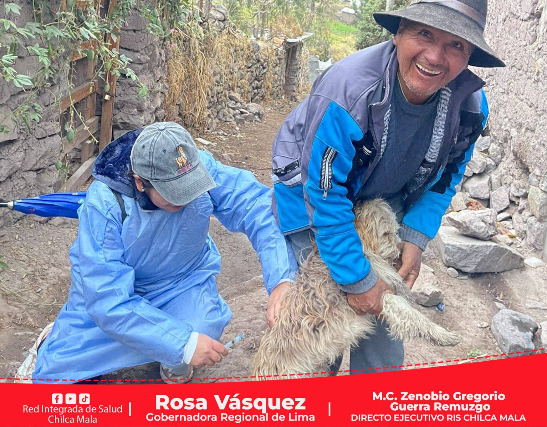 Huañec - Yauyos: RIS Chilca Mala intensifica campaña de vacunación antirrábica gratuita VanCan 2024