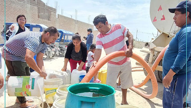 Municipalidad abastece de agua a 1600 familias