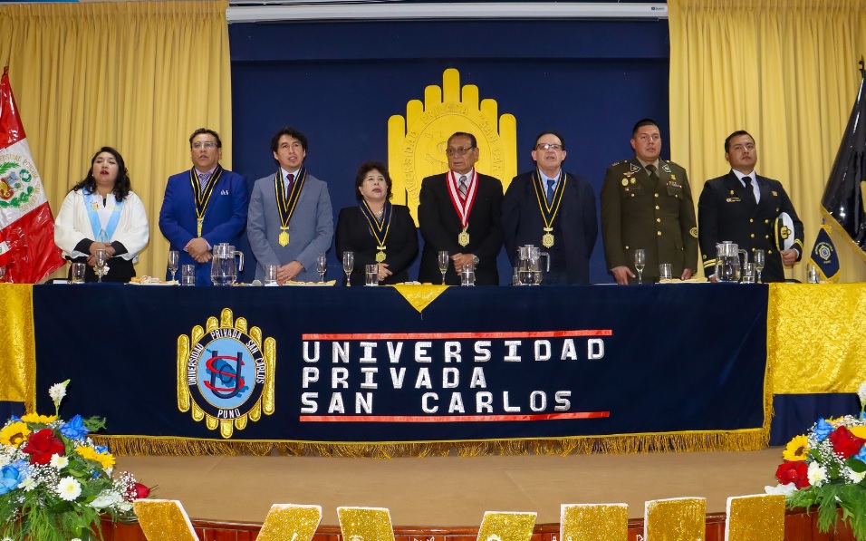 Municipalidad de Puno saluda a la Universidad Privada San Carlos por su XVIII aniversario