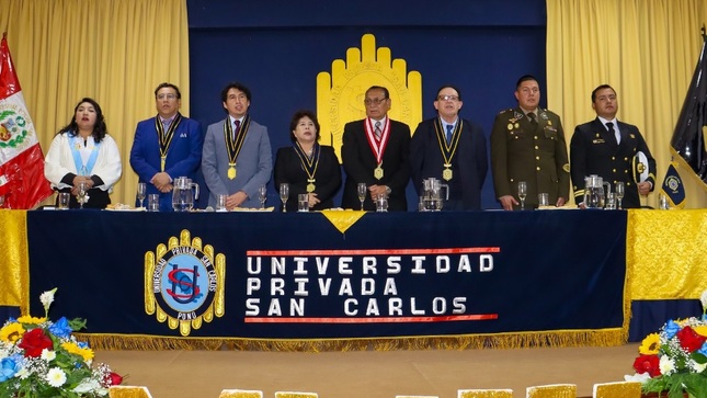 Municipalidad de Puno saluda a la Universidad Privada San Carlos por su XVIII aniversario