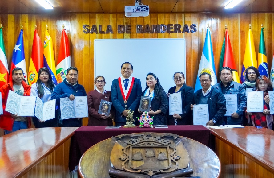Consejo Provincial de Cultura de Puno fueron reconocidos por labor cultural de la provincia
