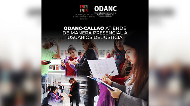 ODANC Callao atiende de manera presencial a usuarios de justicia durante semana del APEC