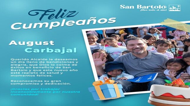 Un homenaje al liderazgo y dedicación del alcalde en beneficio de San Bartolo.