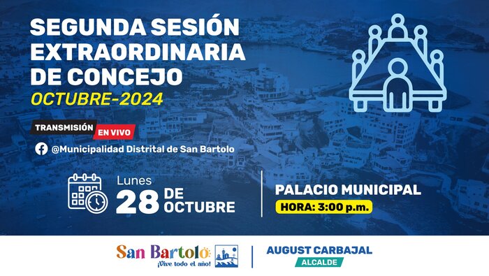 Transmisión en vivo para que nuestros vecinos sigan el desarrollo de los temas de interés.