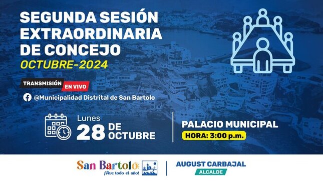 Transmisión en vivo para que nuestros vecinos sigan el desarrollo de los temas de interés.