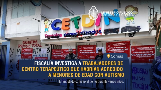 Fiscalía investiga a trabajadores de centro terapeútico que habrían agredido a menores de edad con autismo