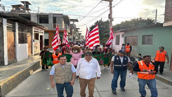 Sullana Se Prepara Para El Tercer Simulacro Nacional Multipeligro Con Un Colorido Pasacalle