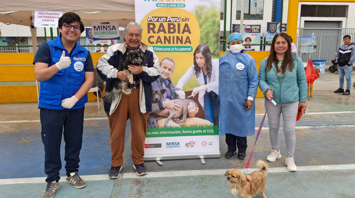 Diris Lima Sur realiza campañas veterinarias con énfasis en prevenir la rabia en su jurisdicción