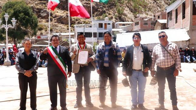Centro Poblado Santa Cruz de Oyo Oyo cumplió su XXXI Aniversario de Creación Política