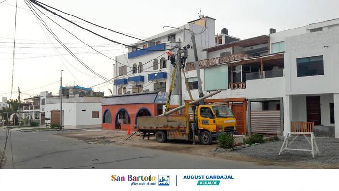 Mejorando la infraestructura de San Bartolo con la colaboración entre la Municipalidad y Telefónica.