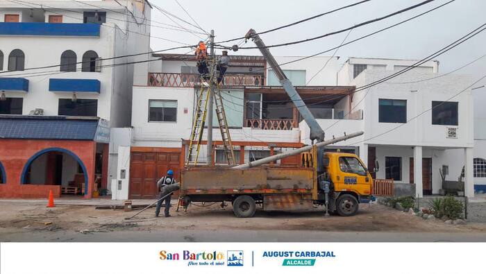 Mejorando la infraestructura de San Bartolo con la colaboración entre la Municipalidad y Telefónica.