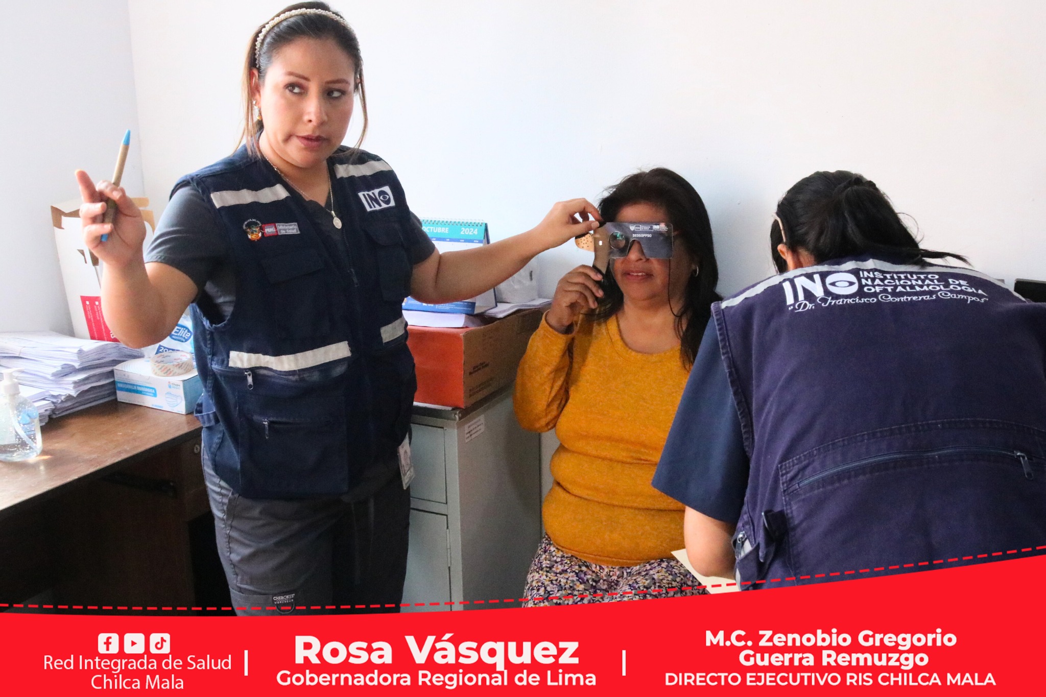 Servidores de la RIS Chilca Mala se beneficiaron con campaña de atención oftalmológica