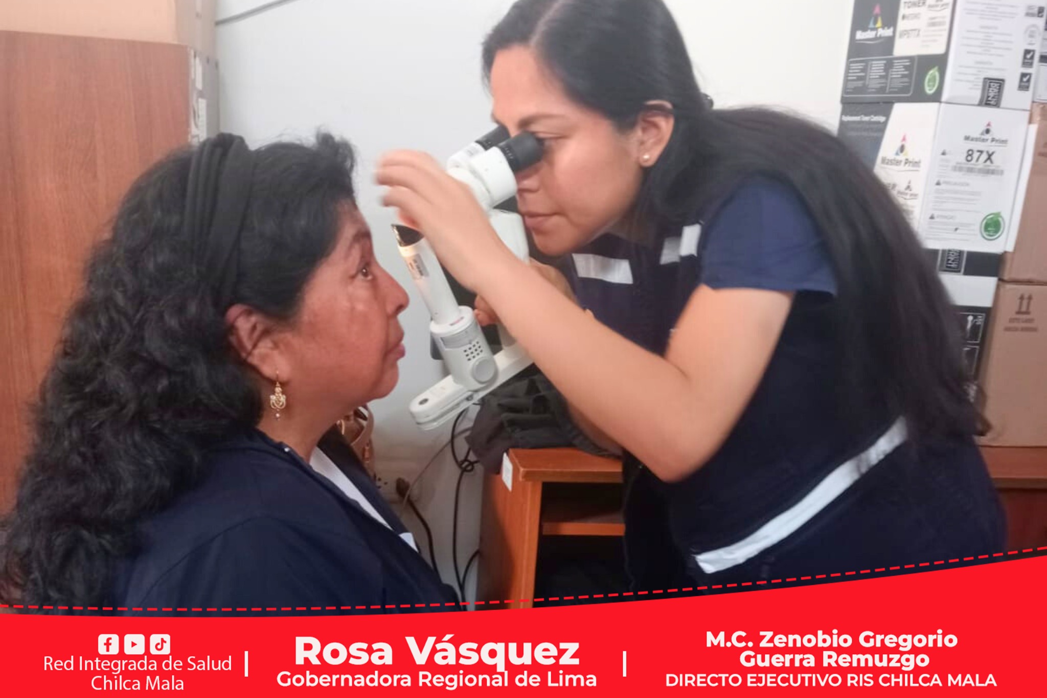 Servidores de la RIS Chilca Mala se beneficiaron con campaña de atención oftalmológica